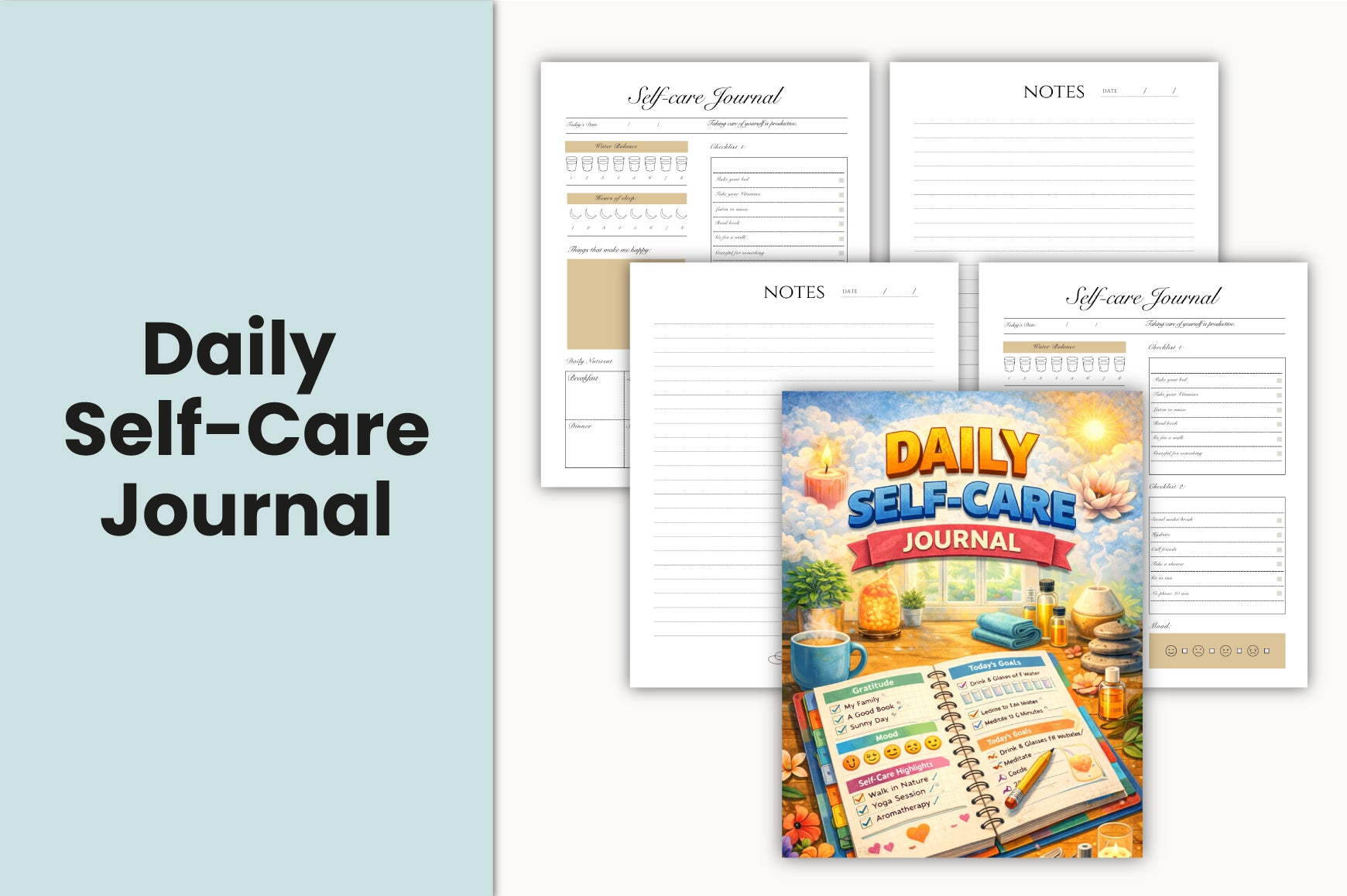 Daily Self Care Journal: 13-Day Guide