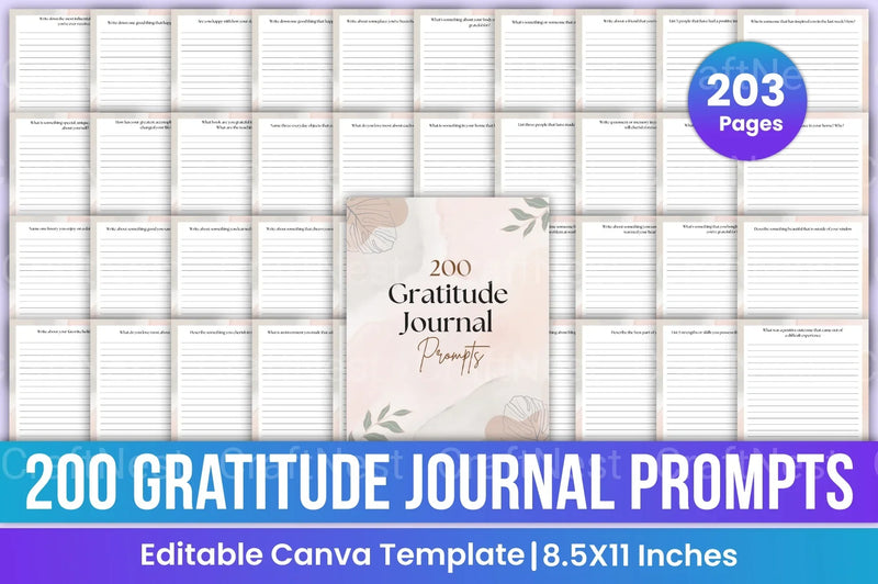 Gratitude Prompts for Daily Reflection - CraftNest - Digital Crafting and Art