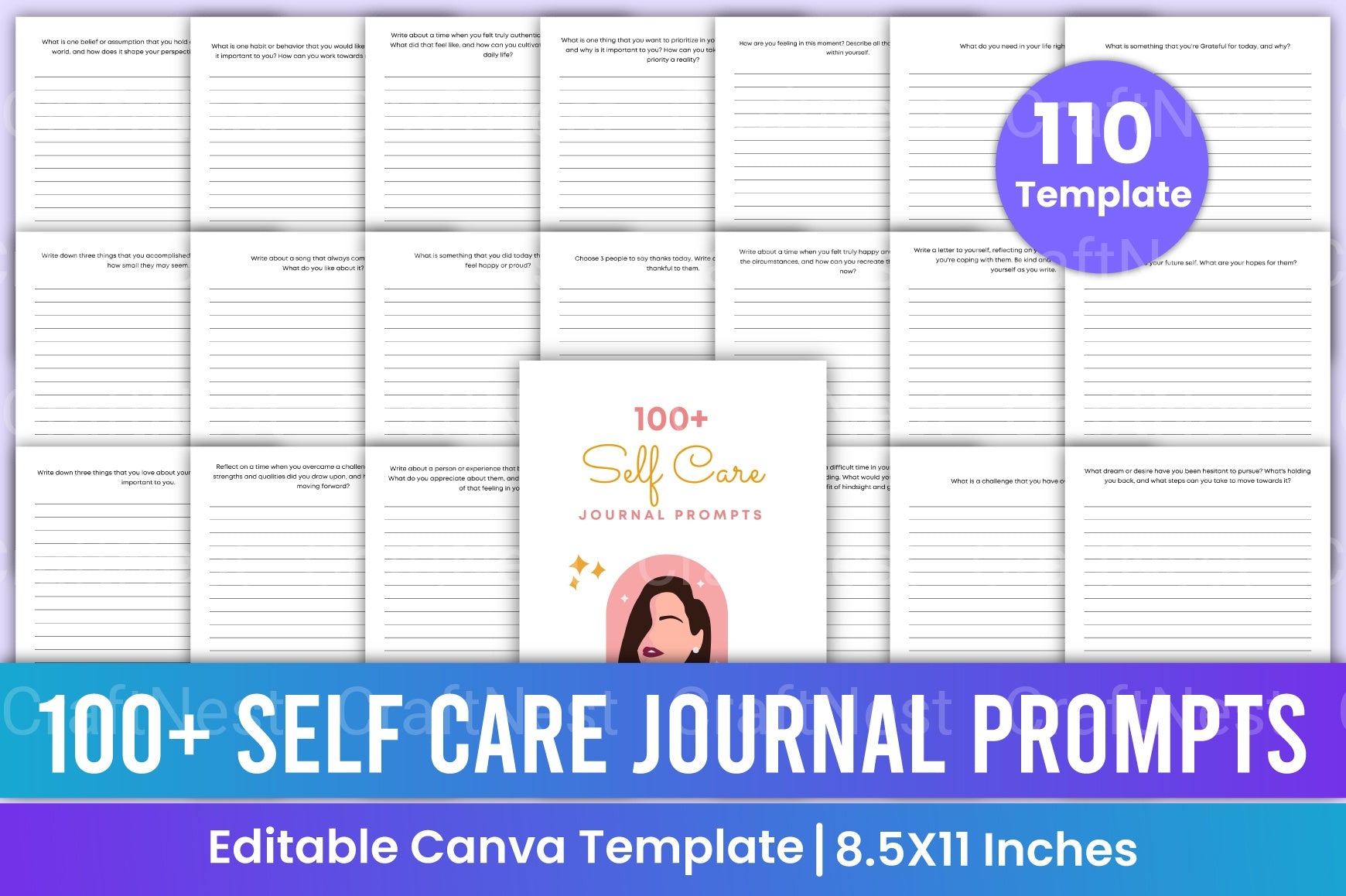 100 Self Care Prompts for Personal Growth - CraftNest - Digital Crafting and Art