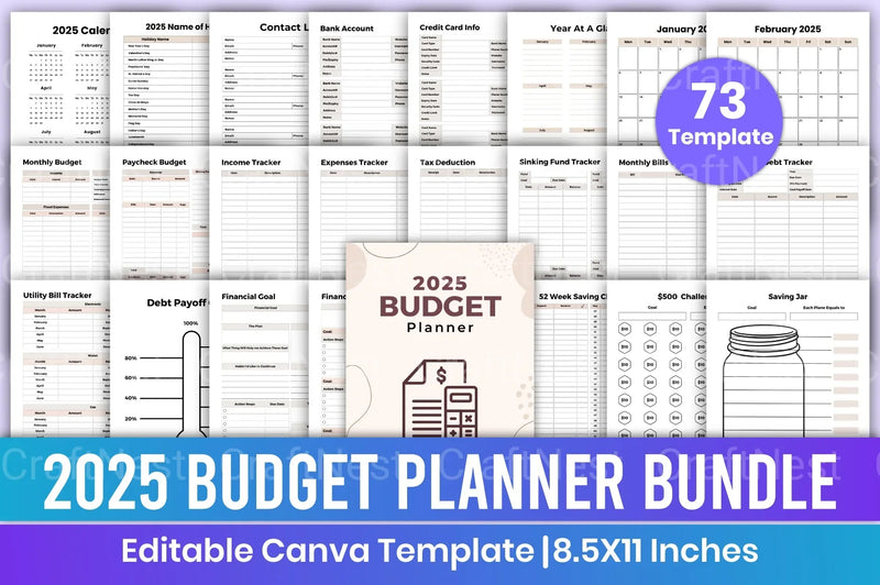 Budget Planner 2023 - CraftNest - Digital Crafting and Art