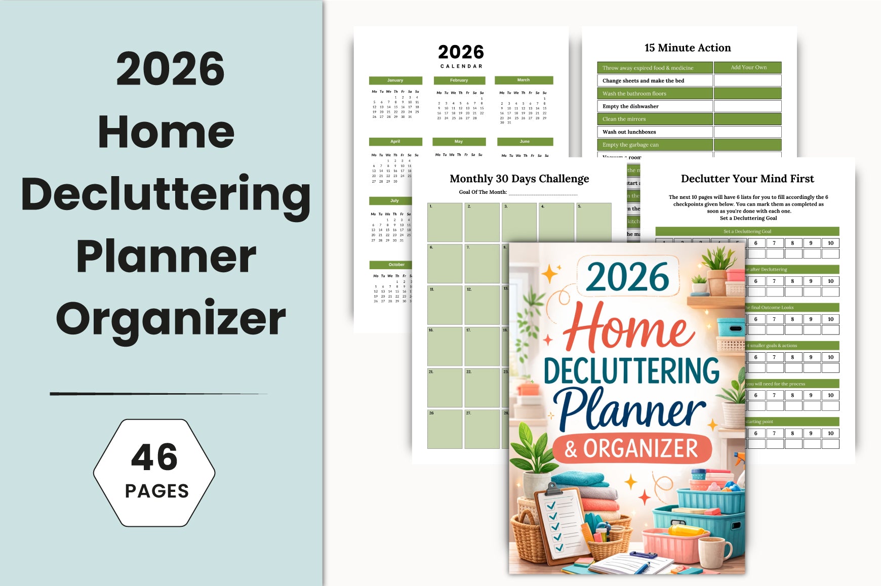 Home Decluttering Planner