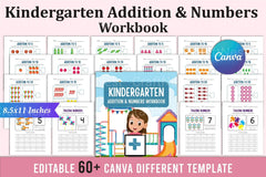 Kindergarten Addition Workbook - CraftNest - Digital Crafting and Art