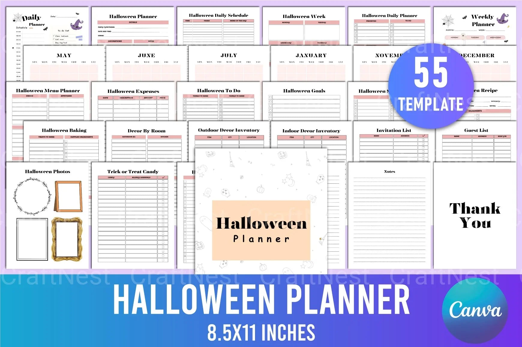 Halloween Planner Guide - CraftNest - Digital Crafting and Art