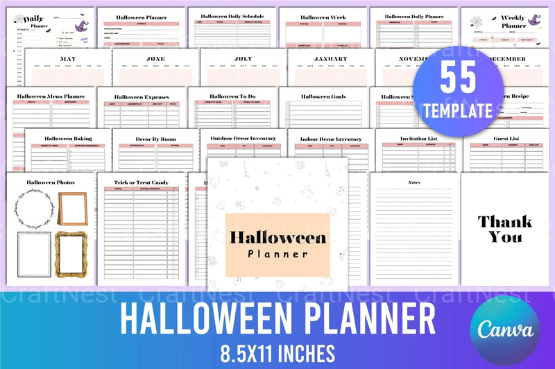 Halloween Planner Guide - CraftNest - Digital Crafting and Art