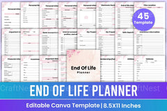 End of Life Planner Guide - CraftNest - Digital Crafting and Art