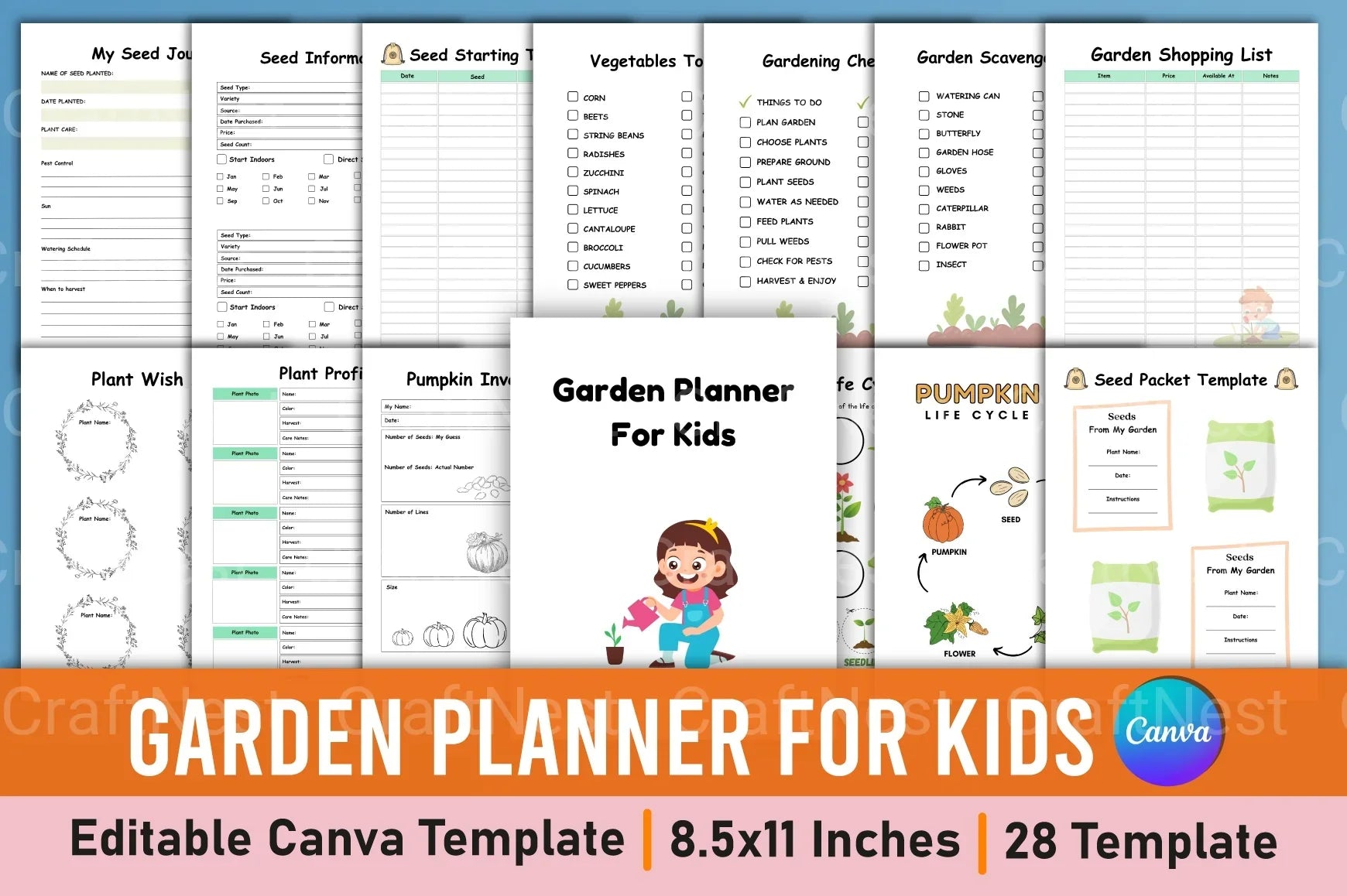 Garden Planner for Kids - CraftNest - Digital Crafting and Art