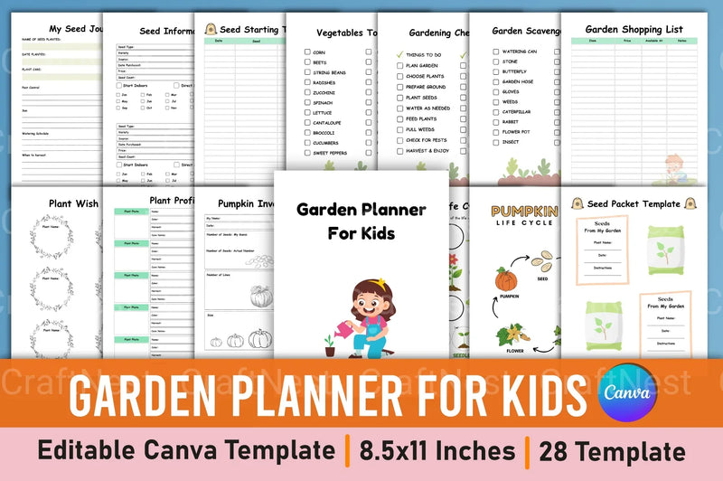Garden Planner for Kids - CraftNest - Digital Crafting and Art