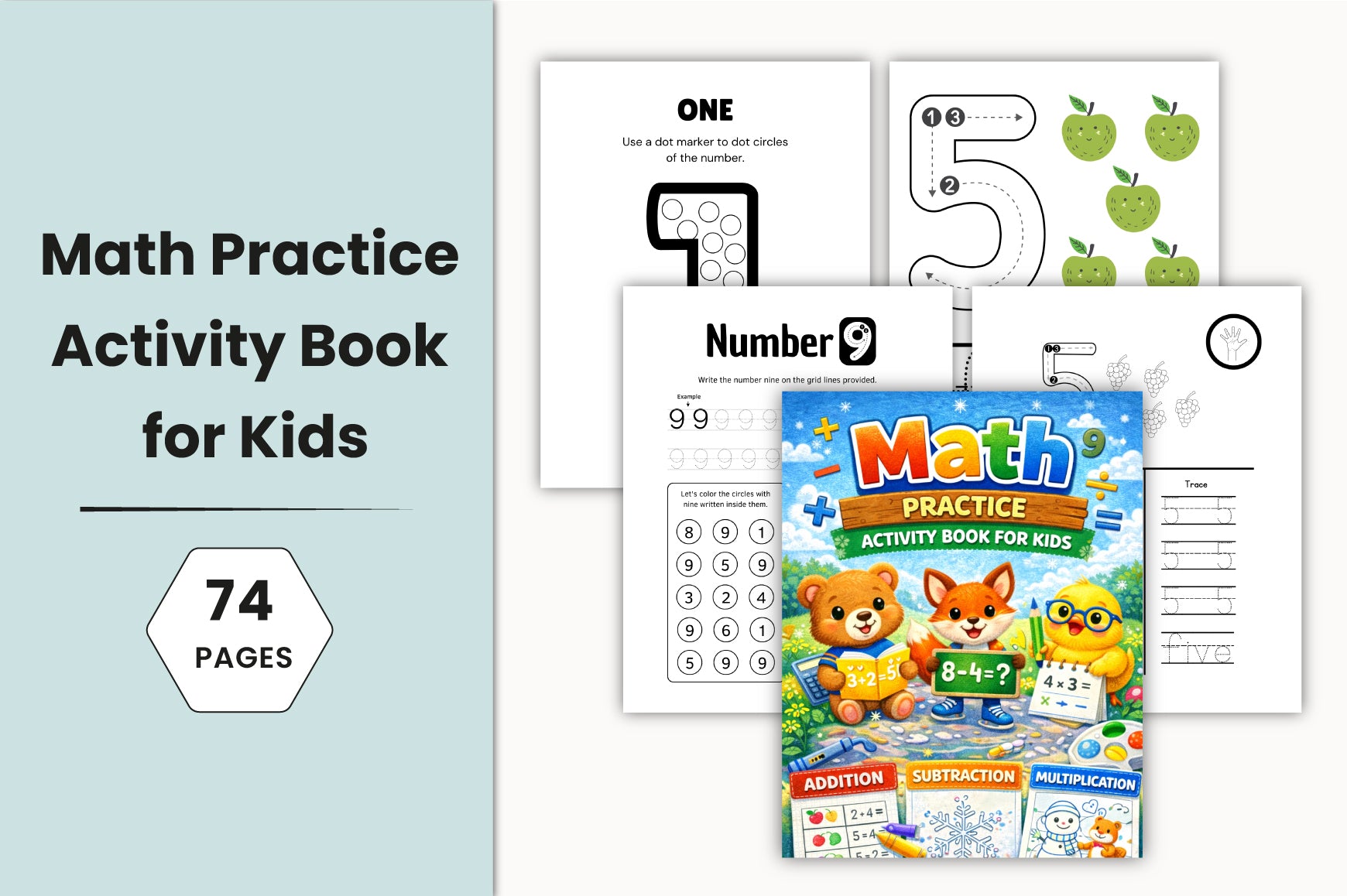 Math Practice Activity Planner for Kids