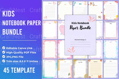 Kids Notebook: Fun & Creative Writing Journal - CraftNest - Digital Crafting and Art