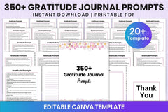 350 Gratitude Prompts for Daily Reflection - CraftNest - Digital Crafting and Art