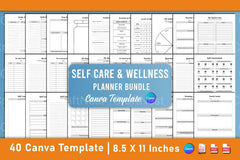 Self Care Wellness Planner for Personal Growth - CraftNest - Digital Crafting and Art