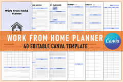 Work From Home Planner - CraftNest - Digital Crafting and Art