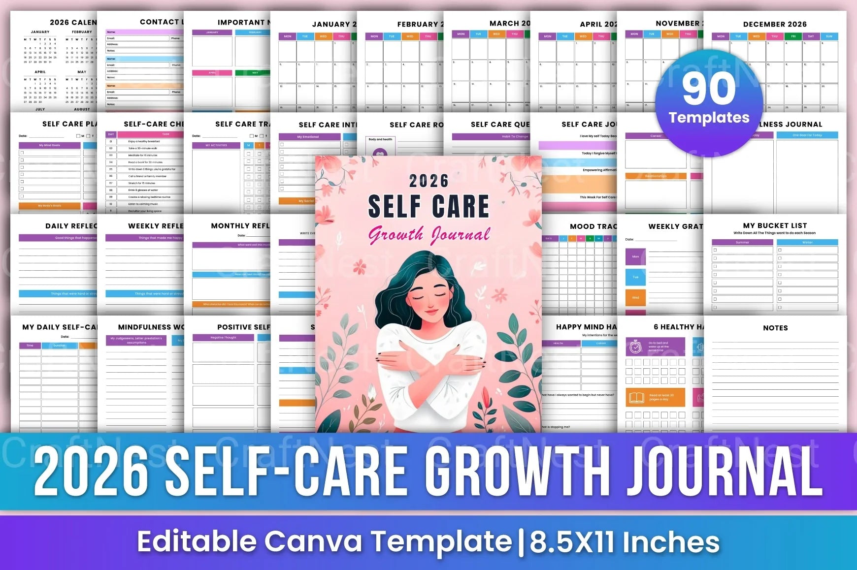 Self Care Growth Guide - CraftNest - Digital Crafting and Art