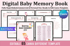 Baby Memory Book: Cherish Every Milestone - CraftNest - Digital Crafting and Art