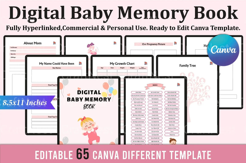 Baby Memory Book: Cherish Every Milestone - CraftNest - Digital Crafting and Art