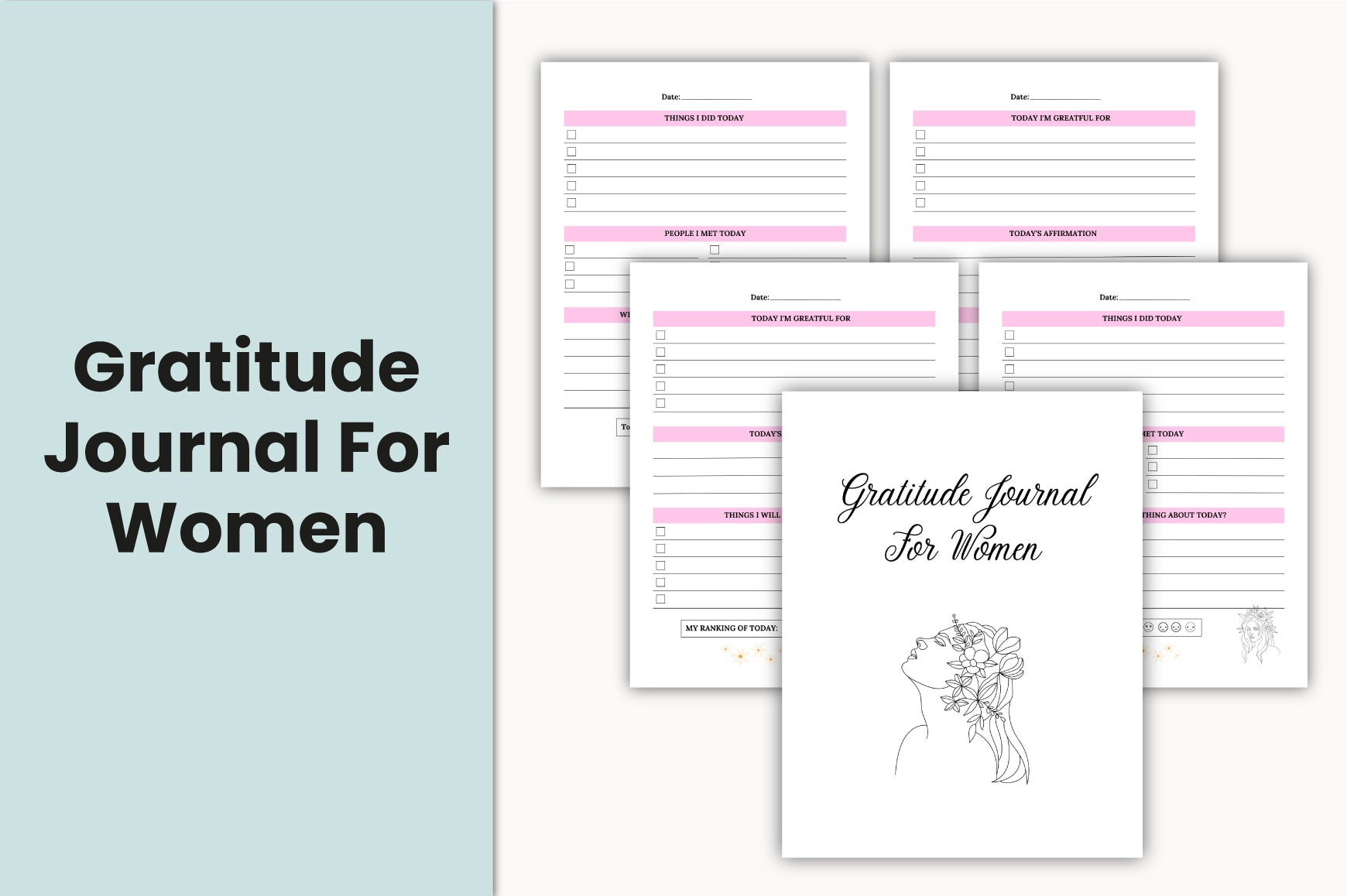 Daily Gratitude Journal for Women