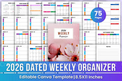 Weekly Planner Organizer - CraftNest - Digital Crafting and Art