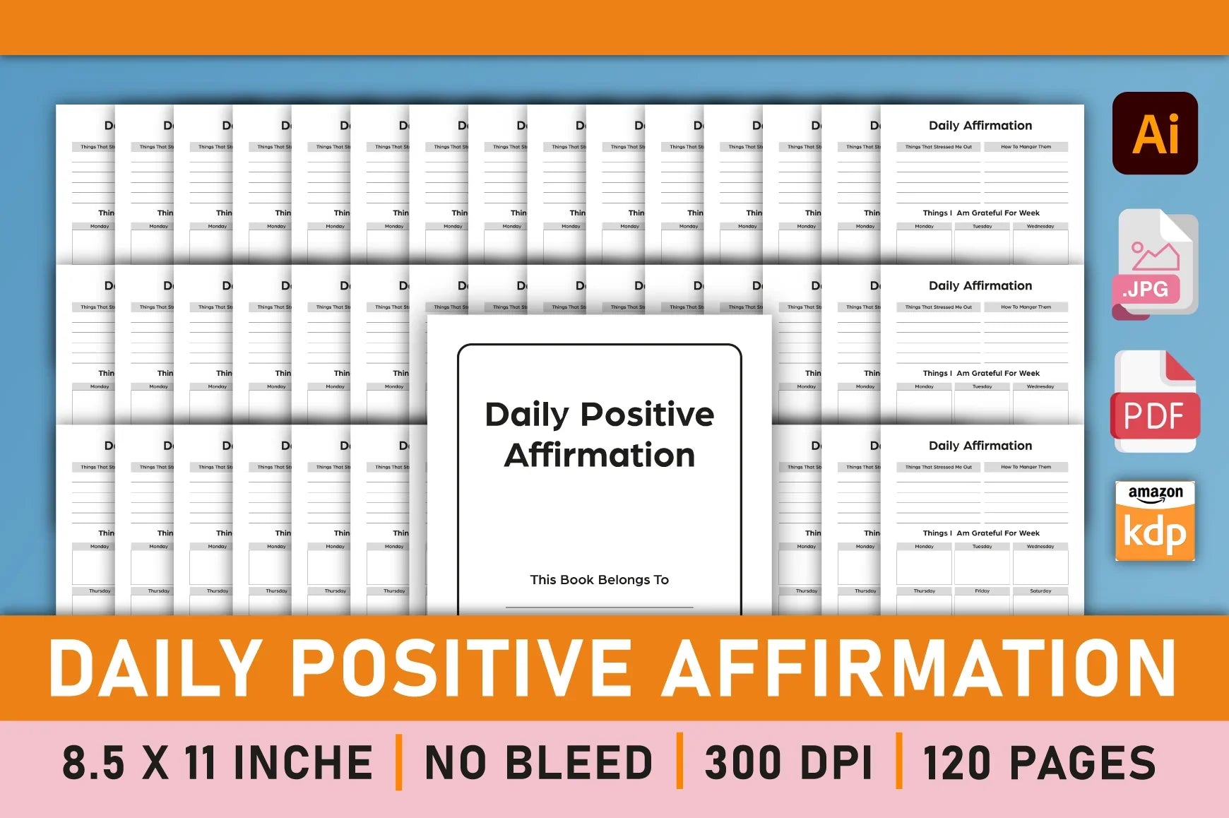 Daily Positive Affirmation Planner - CraftNest - Digital Crafting and Art
