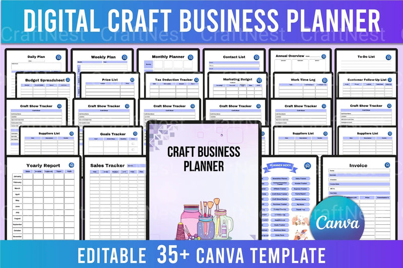 Craft Business Planner Guide - CraftNest - Digital Crafting and Art