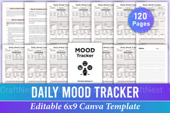 Daily Mood Tracker: Track Your Emotions - CraftNest - Digital Crafting and Art