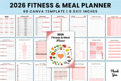 Fitness Meal Planner Guide - CraftNest - Digital Crafting and Art