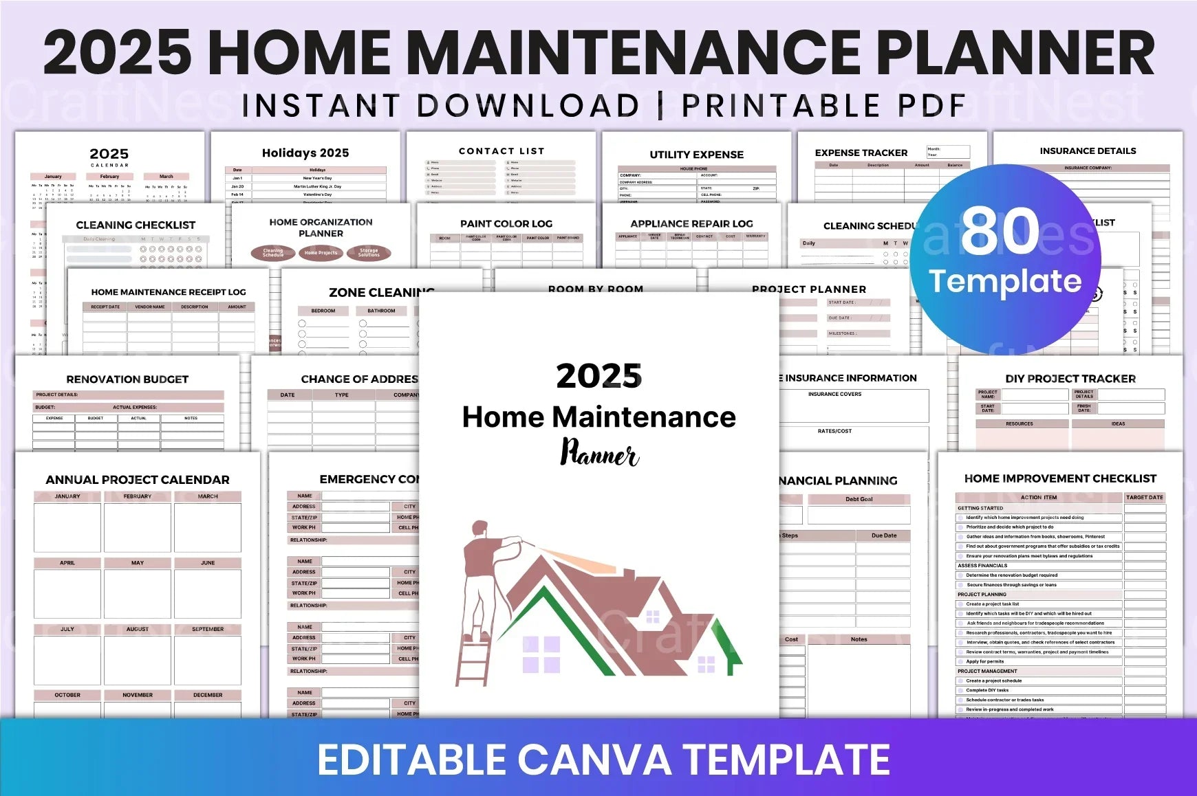 Home Maintenance Planner Guide - CraftNest - Digital Crafting and Art