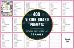 Vision Board Prompts for Inspiration and Goal Setting - CraftNest - Digital Crafting and Art