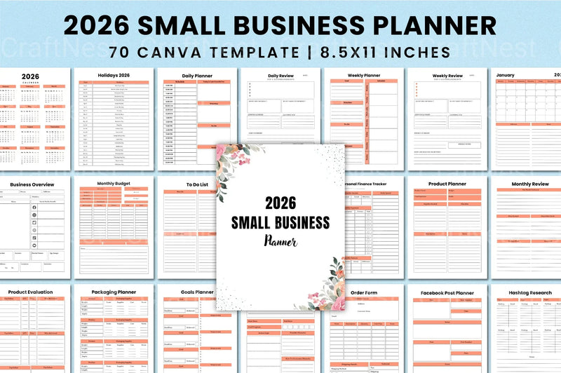Small Business Planner 2024 - CraftNest - Digital Crafting and Art