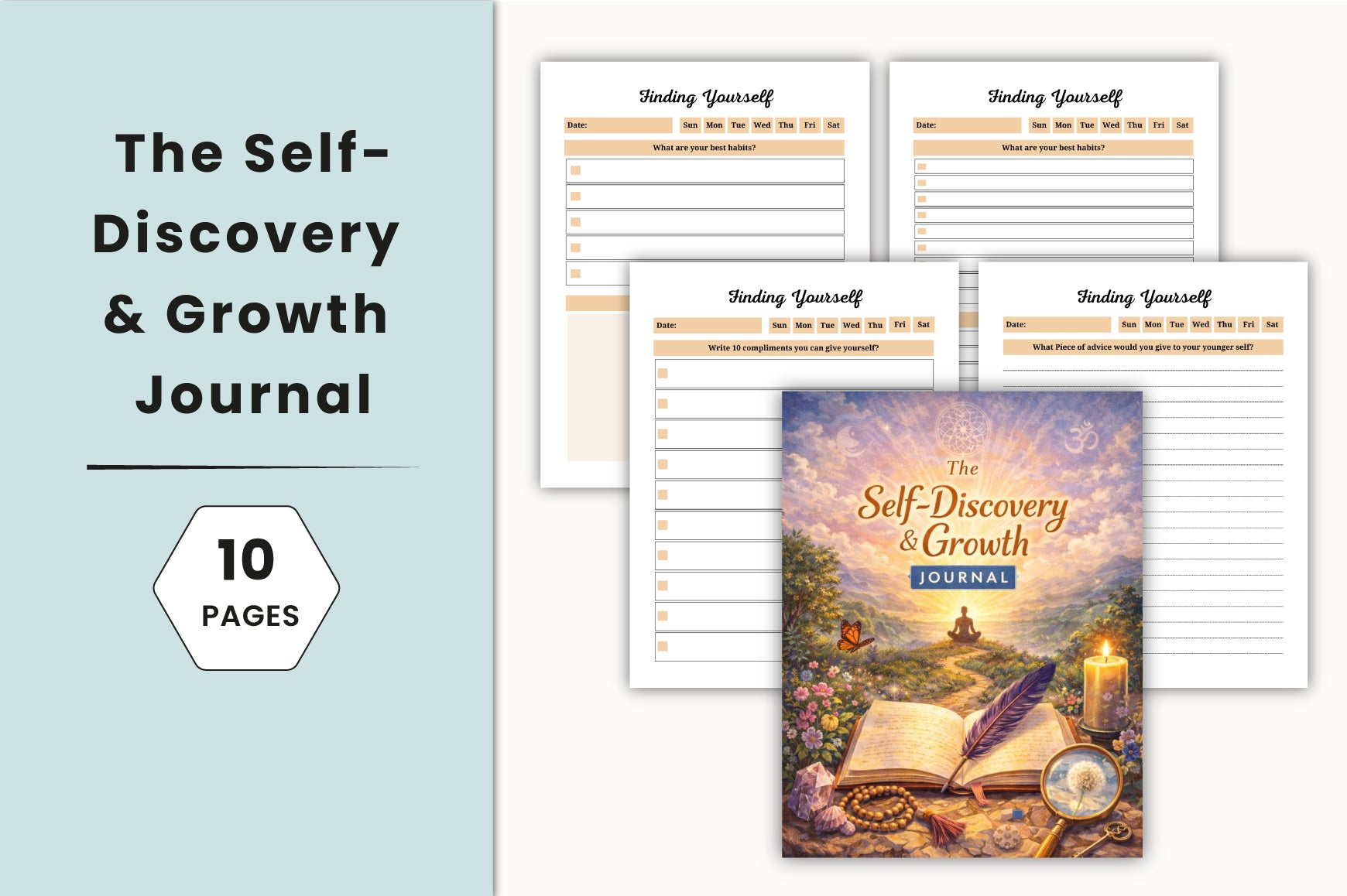 The Self Discovery Growth Journal Planner