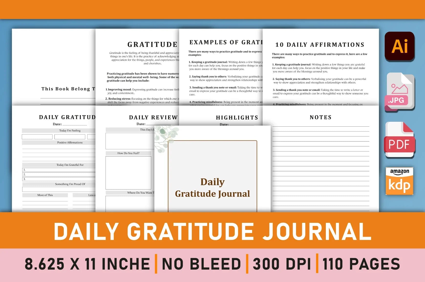 Daily Gratitude Planner  Bundle - CraftNest - Digital Crafting and Art