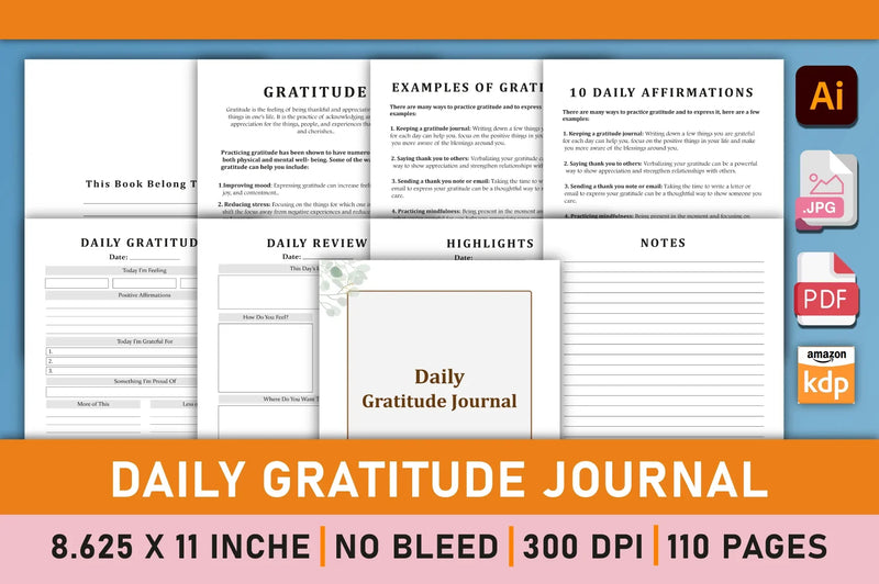 Daily Gratitude Planner  Bundle - CraftNest - Digital Crafting and Art