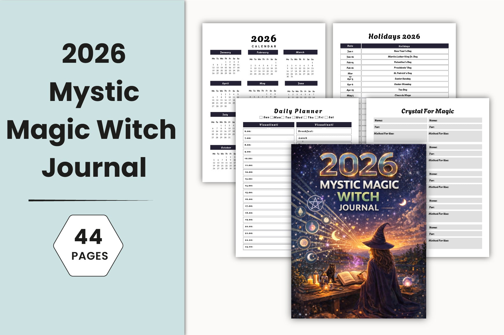Mystic Magic Witch Journal