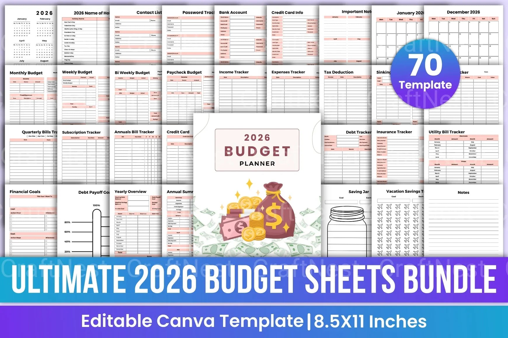 Ultimate Budget Planner - CraftNest - Digital Crafting and Art