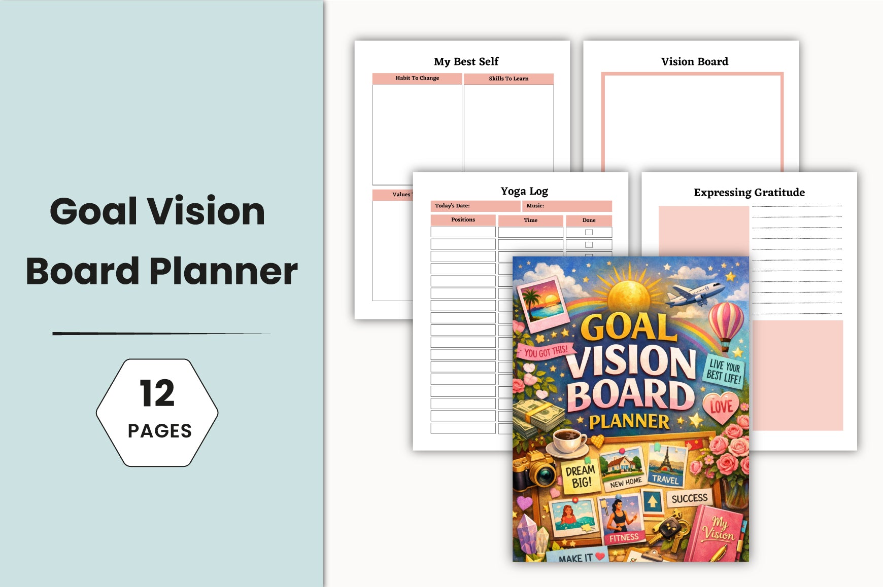 Goal Vision Board Planner
