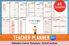 Customizable Teacher Planner Template