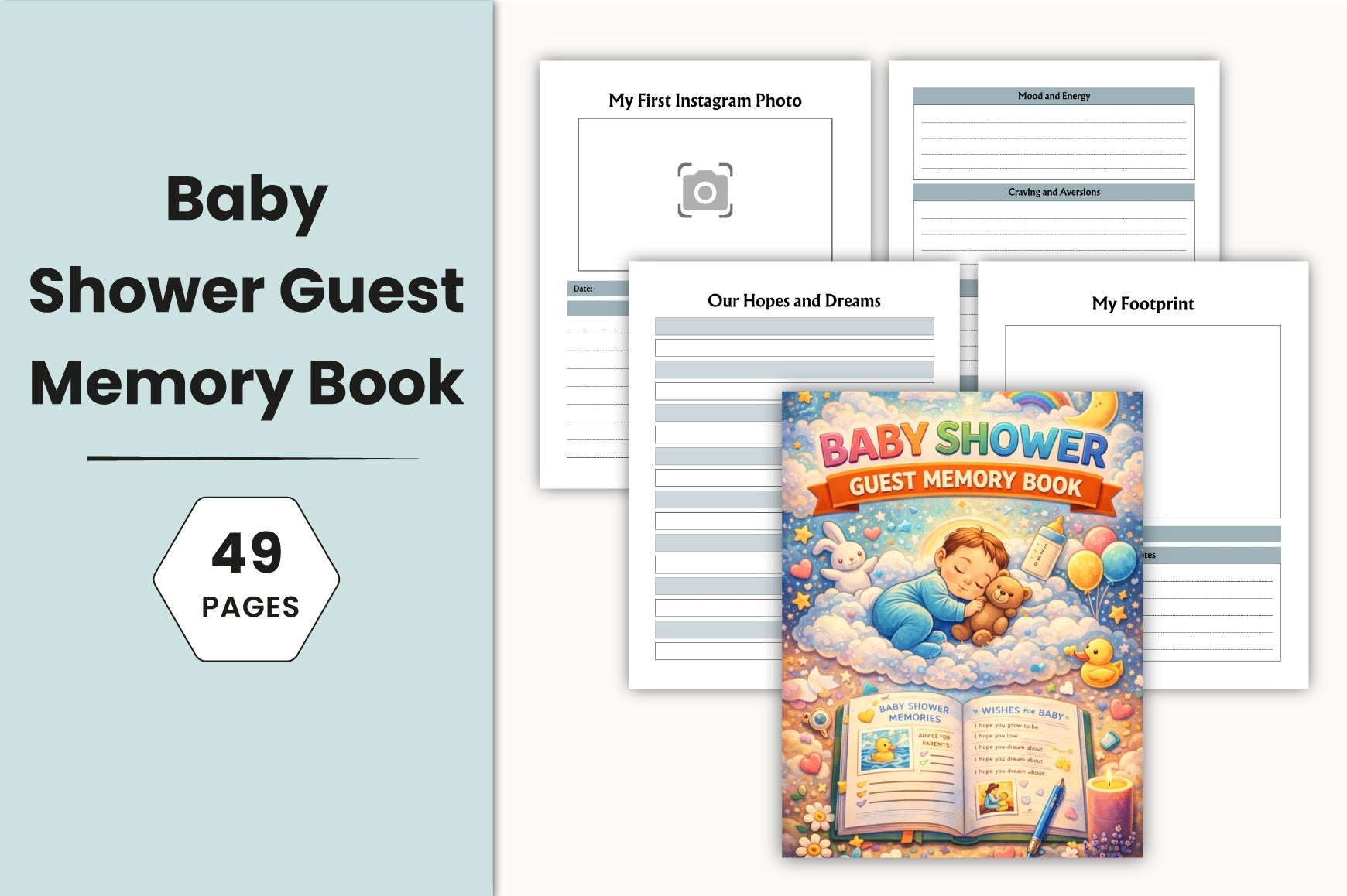 Baby Shower Guest Memory Planner