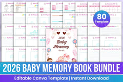 Baby Memory Book: Cherish Every Milestone - CraftNest - Digital Crafting and Art