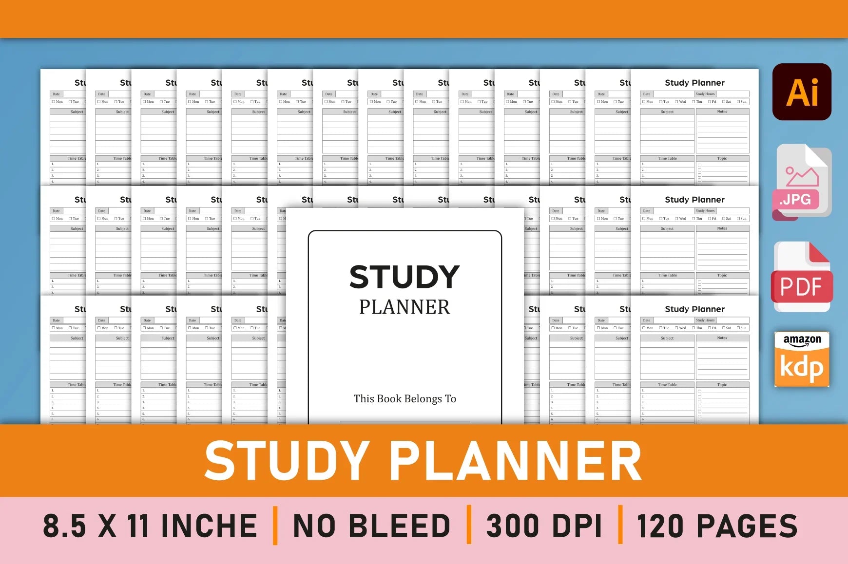 Study Planner  Bundle - CraftNest - Digital Crafting and Art