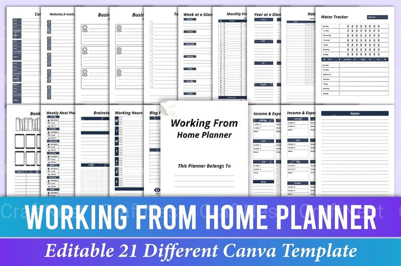 Ultimate Work From Home Planner - CraftNest - Digital Crafting and Art