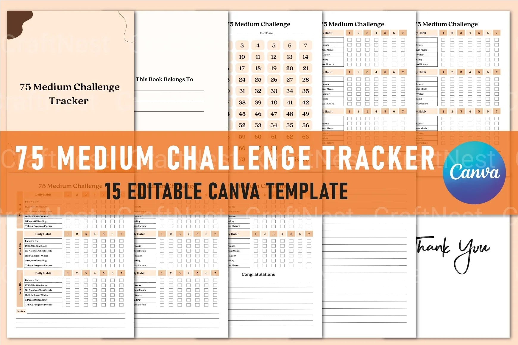 Medium Challenge Tracker: Stay Organized and Motivated - CraftNest - Digital Crafting and Art