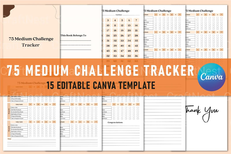 Medium Challenge Tracker: Stay Organized and Motivated - CraftNest - Digital Crafting and Art