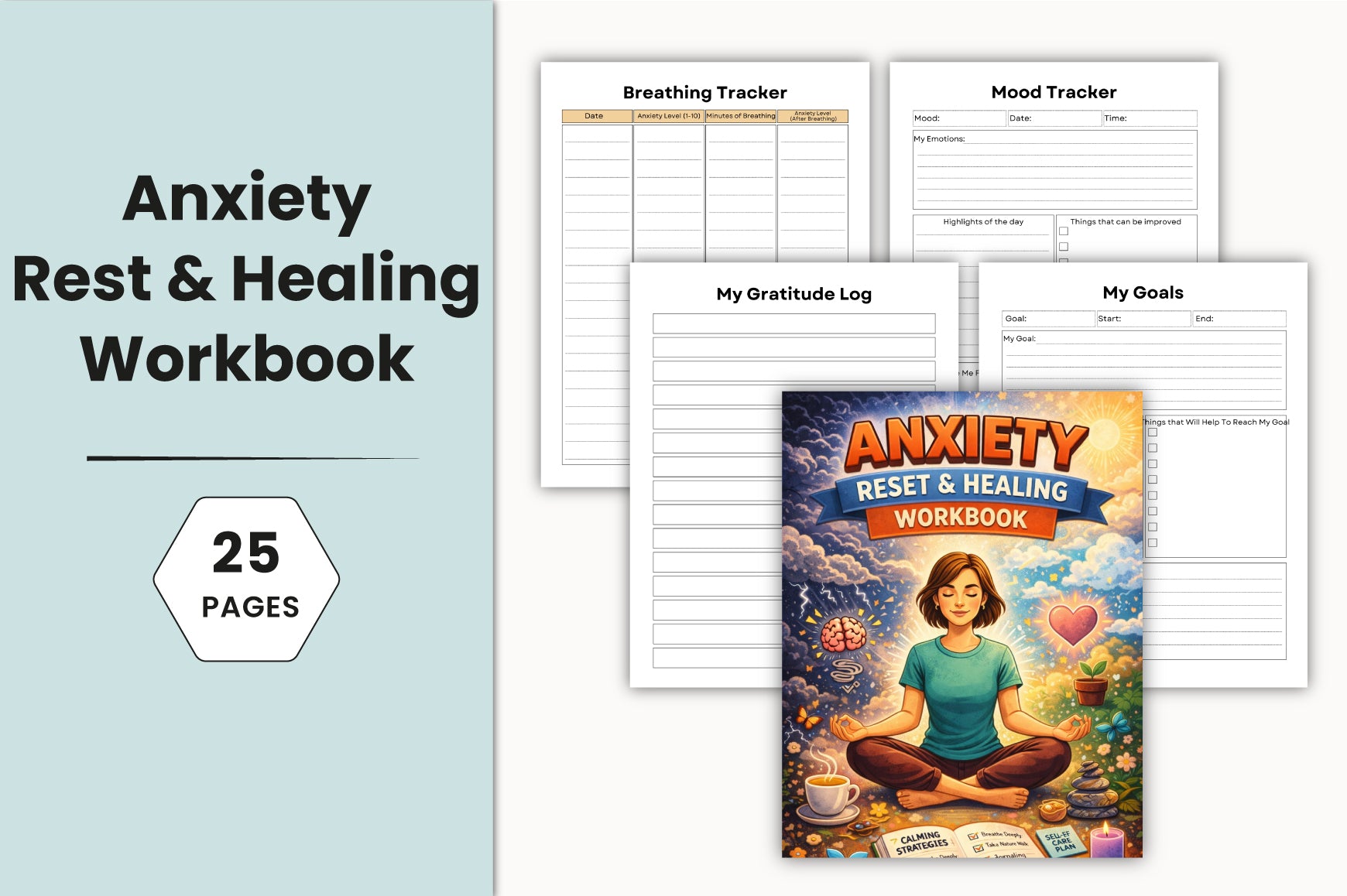 Anxiety Reset Healing Workbook