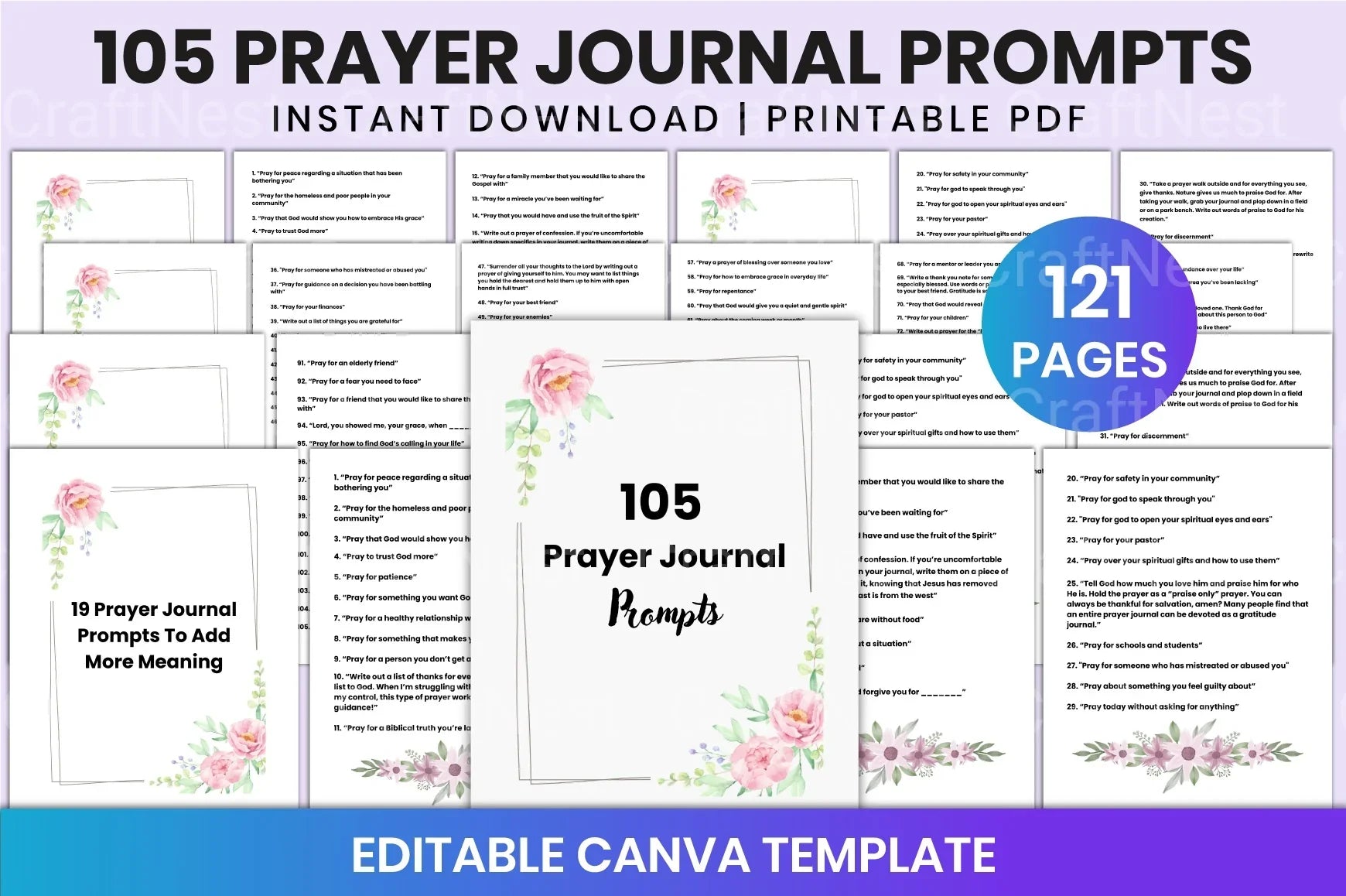 Prayer Prompts Guide for Inspiration - CraftNest - Digital Crafting and Art