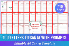 Letters to Santa with Writing Prompts - CraftNest - Digital Crafting and Art