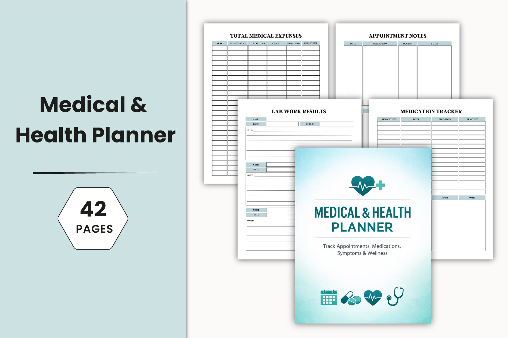 Medical Health Planner Template
