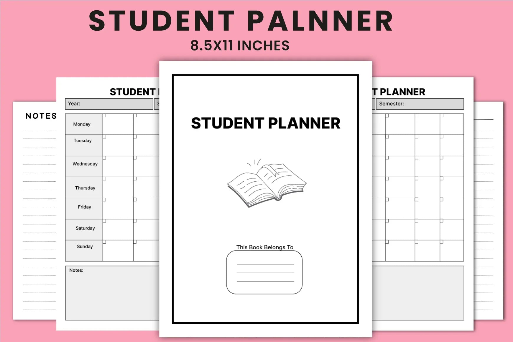 Student Planner  Bundle - CraftNest - Digital Crafting and Art