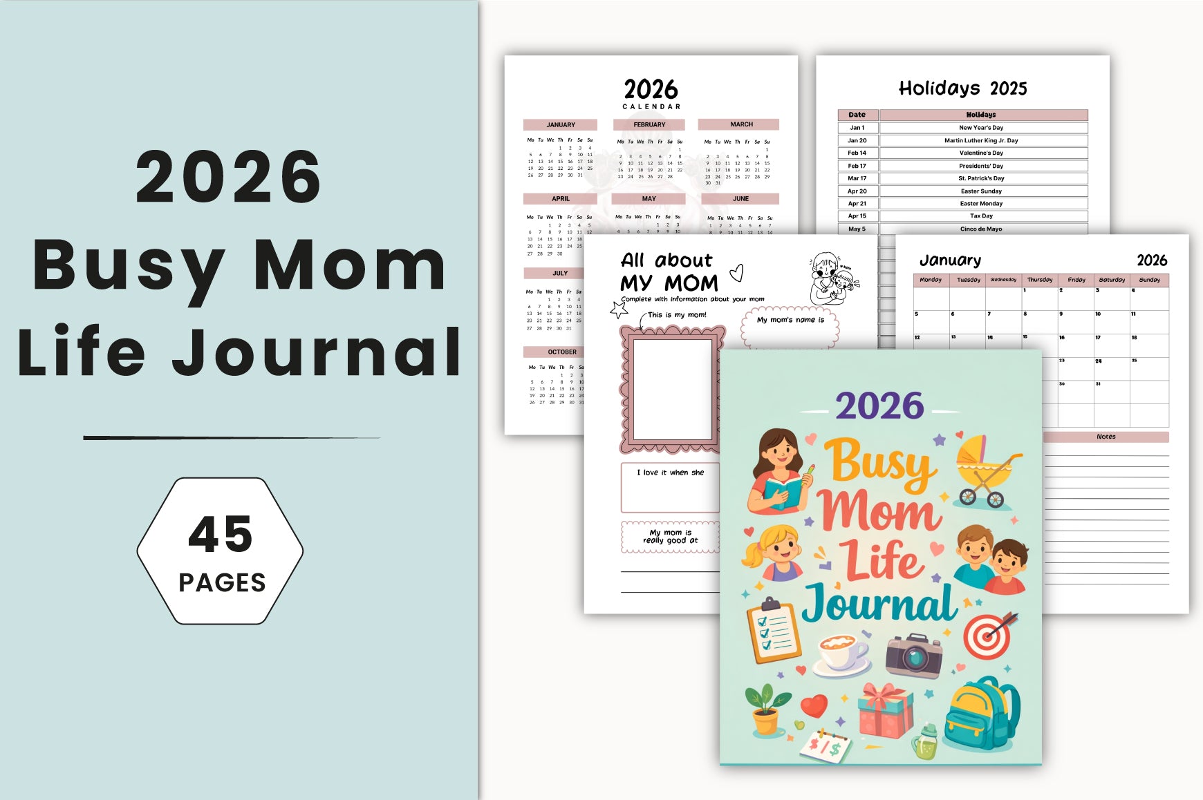 Busy Mom Life Journal