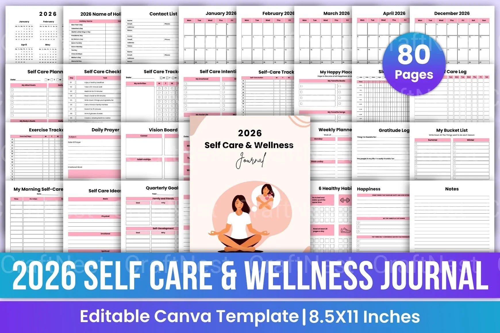 Self Care Wellness Guide - CraftNest - Digital Crafting and Art