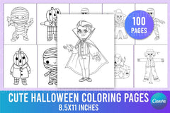 Cute Halloween Coloring Pages - CraftNest - Digital Crafting and Art