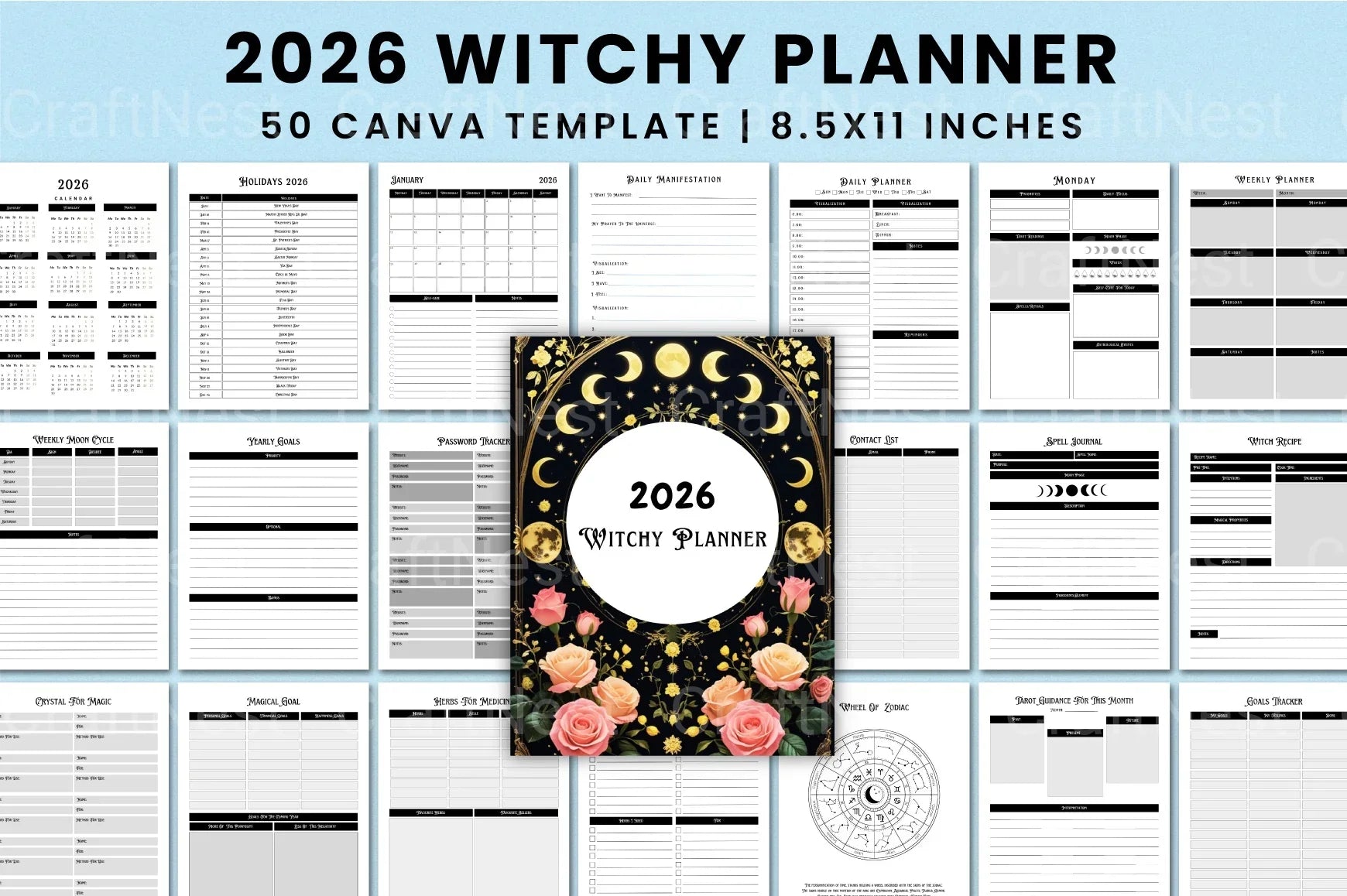 Witchy Planner: Enchant Your Daily Organization - CraftNest - Digital Crafting and Art